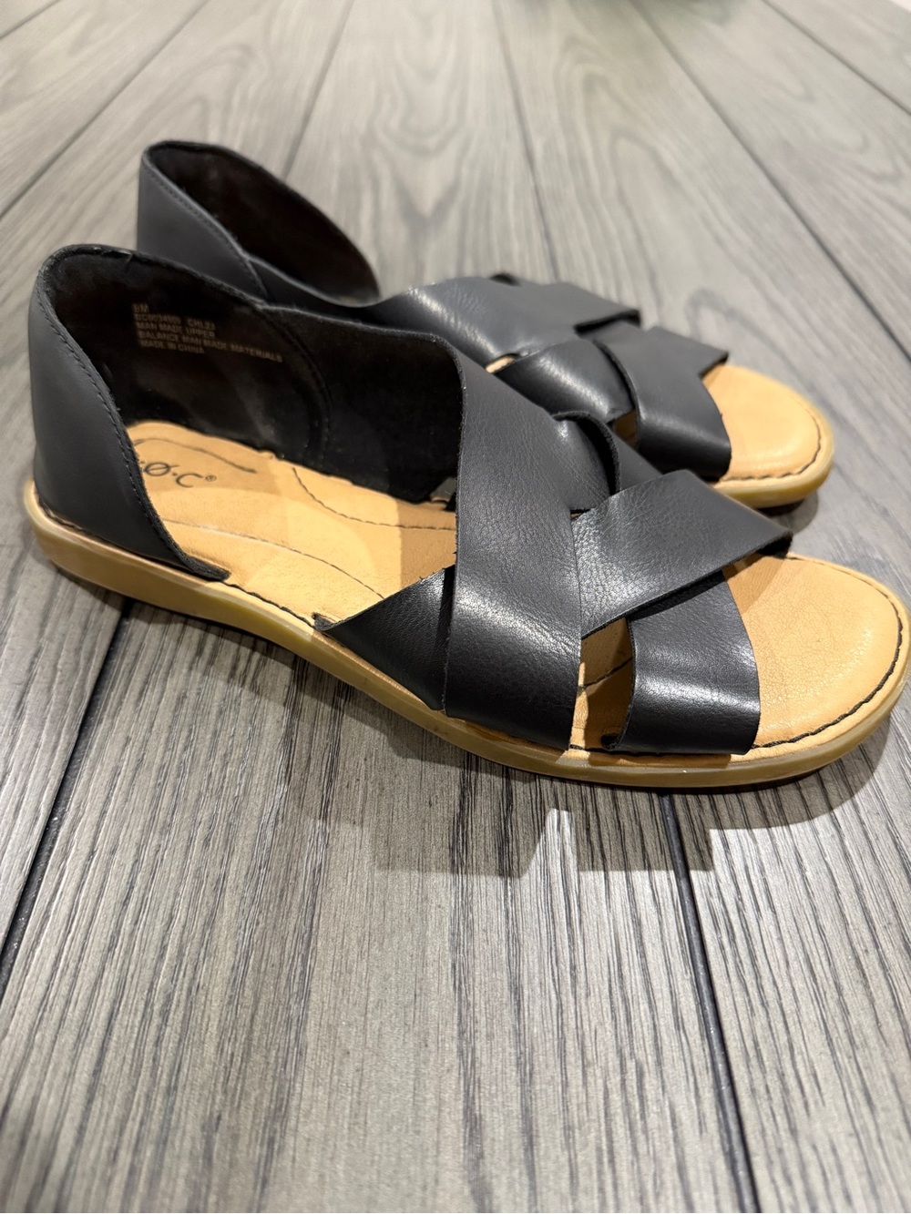 B.O.C Born Concept Kamryn Sandal Black Size 8M Comfort Insole Versatile Bohemian - Picture 3 of 8